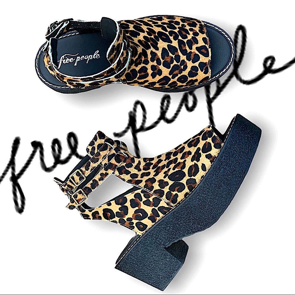 Free People HTF Dollskill Chunky Print Platform - Picture 2 of 14